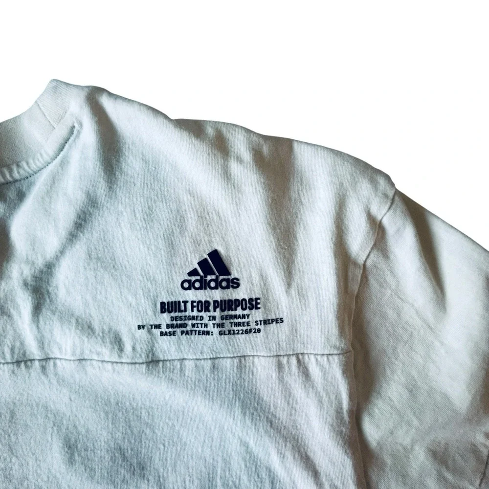 Adidas Built For Purpose Mens M Beige Utility Pocket Short Sleeve Tee GLX1226F20